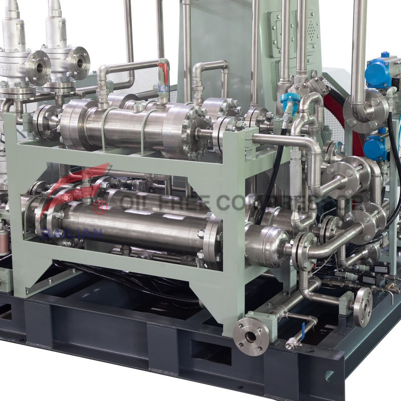 Yağsız karbondioksit gaz geri kazanımı CO2 kompresörü
